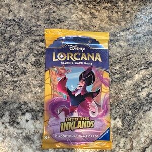 Disney Lorcana Trading Card Game Into The Inklands -12 Pk New